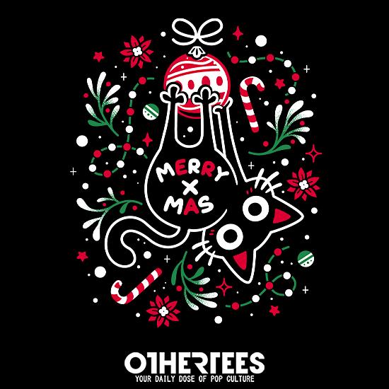 OtherTees: Christmas Cat Butt