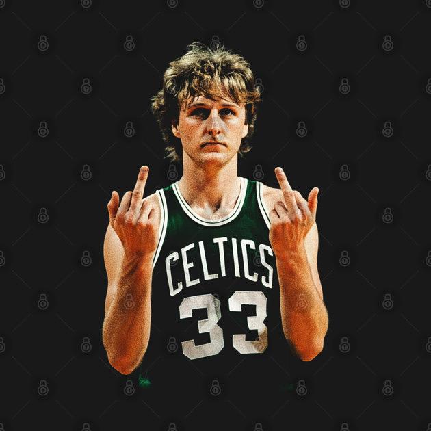 TeePublic: Larry Bird Flipping The Bird Vintage HD Classic