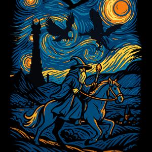 Graphic for Ride in the starry night