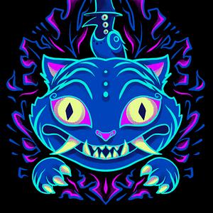 Graphic for demonic cat