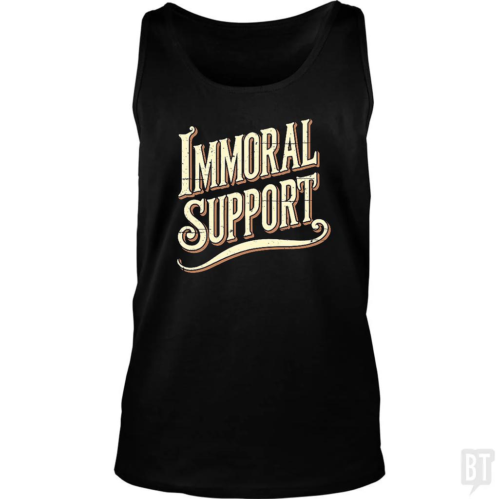 BustedTees: Immoral Support Tank Top