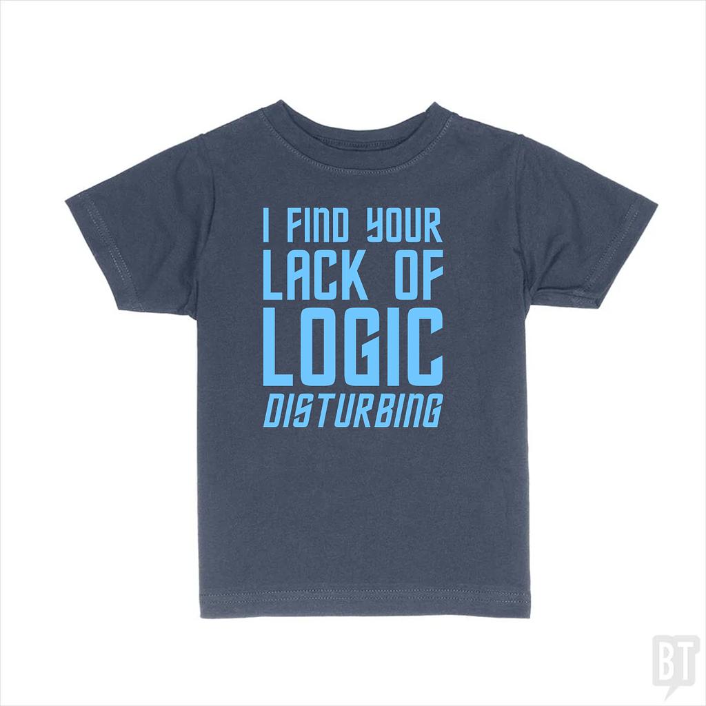 BustedTees: Lack Of Logic Kids Shirt
