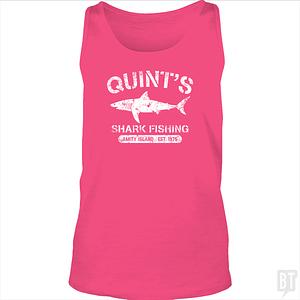Graphic for Quint's Shark Fishing Tank Top