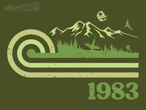 Woot!: Retro Vintage Forest Moon