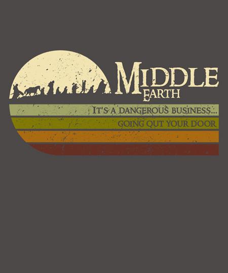 Qwertee: Retro Middle Earth