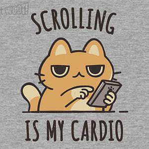 Graphic for Scrolling Is My Cardio