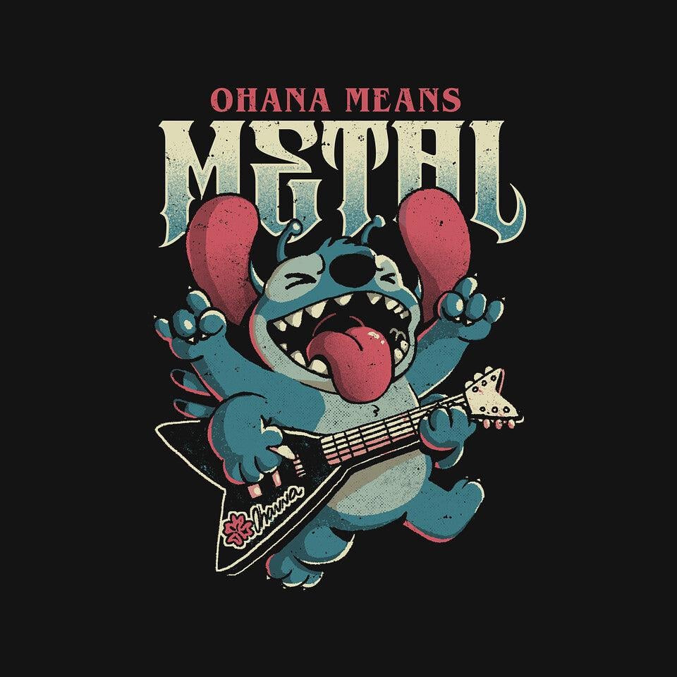 TeeFury: Ohana Means Metal