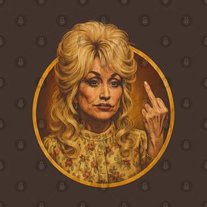 Graphic for Dolly Parton Flipping The Bird Vintage HD Classic