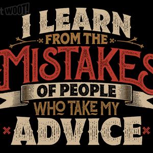 Graphic for I Learn from People's Mistakes