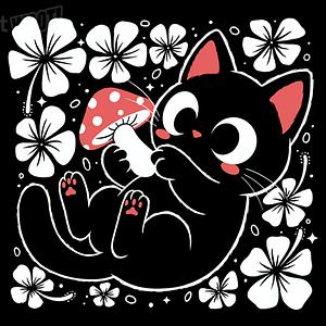 Graphic for Lucky Mushroom Cat