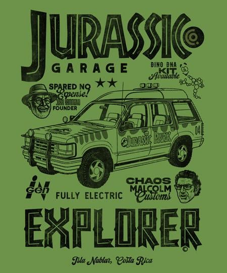 Qwertee: Jurassic Garage
