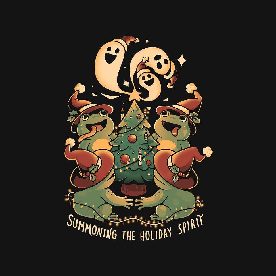 TeeFury: Summoning The Holiday Spirit Frogs