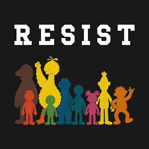 TeePublic: Save PBS, LGBTQ Resist Pride, Political Protest, Save Public Broadcasting, Hands-Off