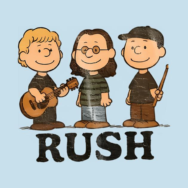 TeePublic: Rush x Peanuts Style Retro Rock Band