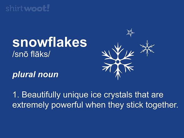 Woot!: Snowflakes Definition