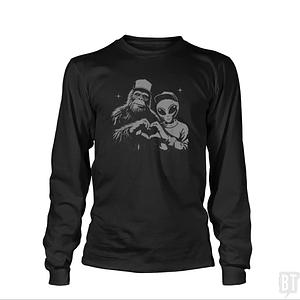 Graphic for Bigfoot And Alien Long Sleeve