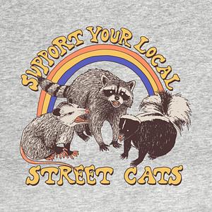 Graphic for Support Your Local Street Cats – Funny Retro Animal Design