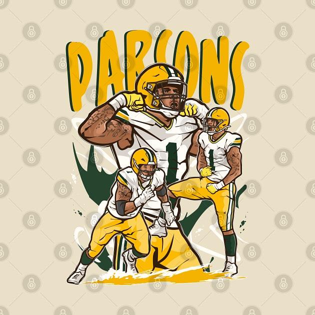 TeePublic: Micah Parsons Green Bay Cartoon