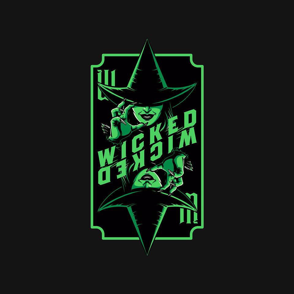 TeeFury: Green Witch Card