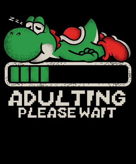 Qwertee: yoshi's adulting