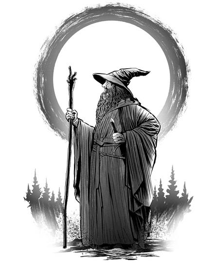 Qwertee: The Grey Wizard