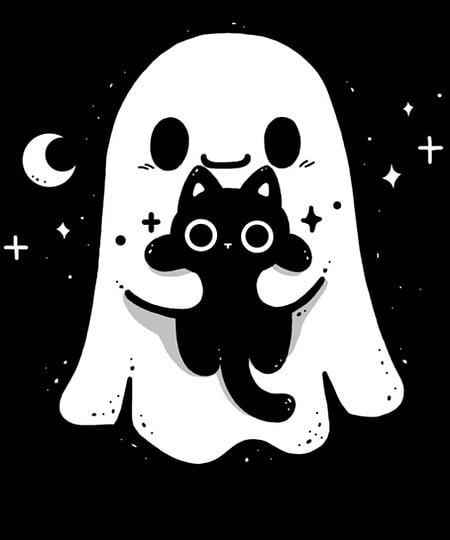 Qwertee: Ghost Kitten Hug
