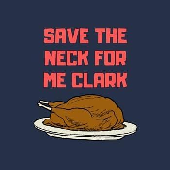 BustedTees: Save The Neck For Me Clark Hoodie