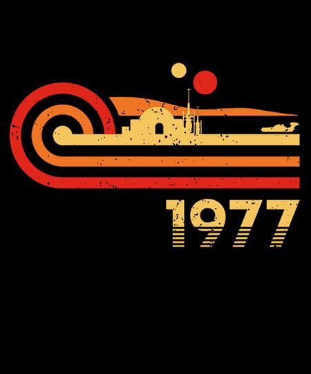 Qwertee: Retro Vintage Desert Planet