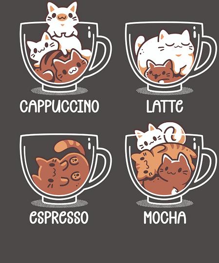 Qwertee: Cat Coffee Guide