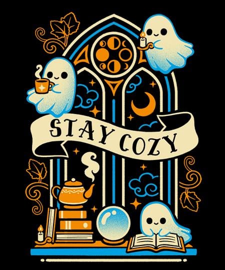 Qwertee: Stay cozy cute ghosts