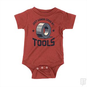 Graphic for Just Gonna Grab My Tools Baby One-Piece