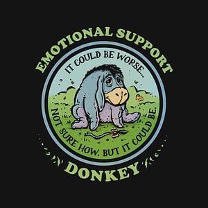 Graphic for Emotional Support Donkey