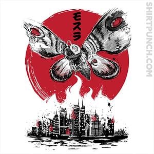 Graphic for Giant Moth Attack Sumi-e