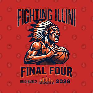 Graphic for Illinois Illini Final four 2026 Men's March Madness Basketball