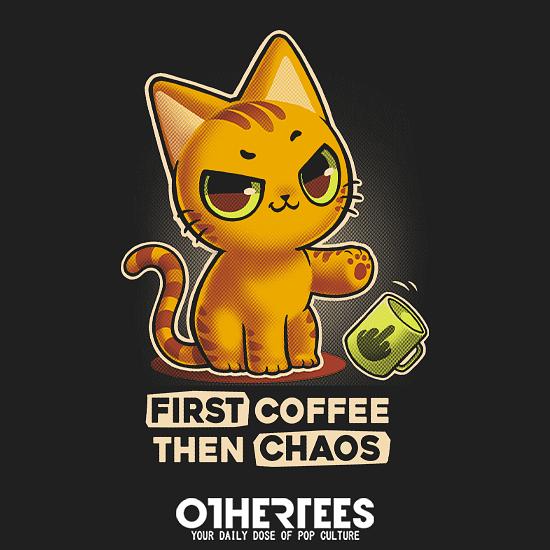 OtherTees: A T-shirt with a kitten for a coffee lover.