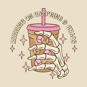 Graphic for Running On Caffeine & Chaos Iced Coffee