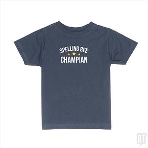 Graphic for Spelling Bee Champion Kids Shirt