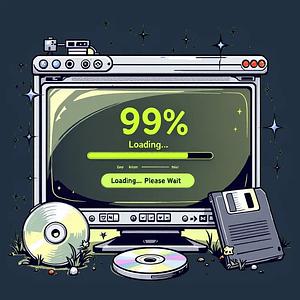 Graphic for 99% Loading... Please Wait