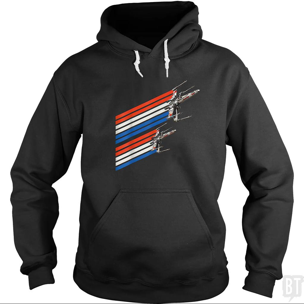 BustedTees: American Fighters Hoodie