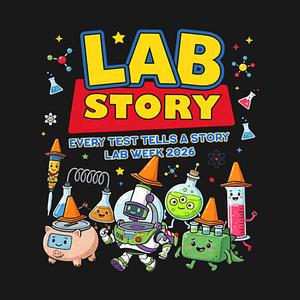 Graphic for Funny Lab Story Lab Week 2026 Science Community