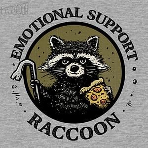 Graphic for Emotional Support Raccoon