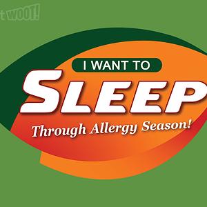 Graphic for Sleep Through Allergy Season