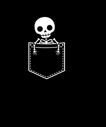 Qwertee: Pocket skeleton