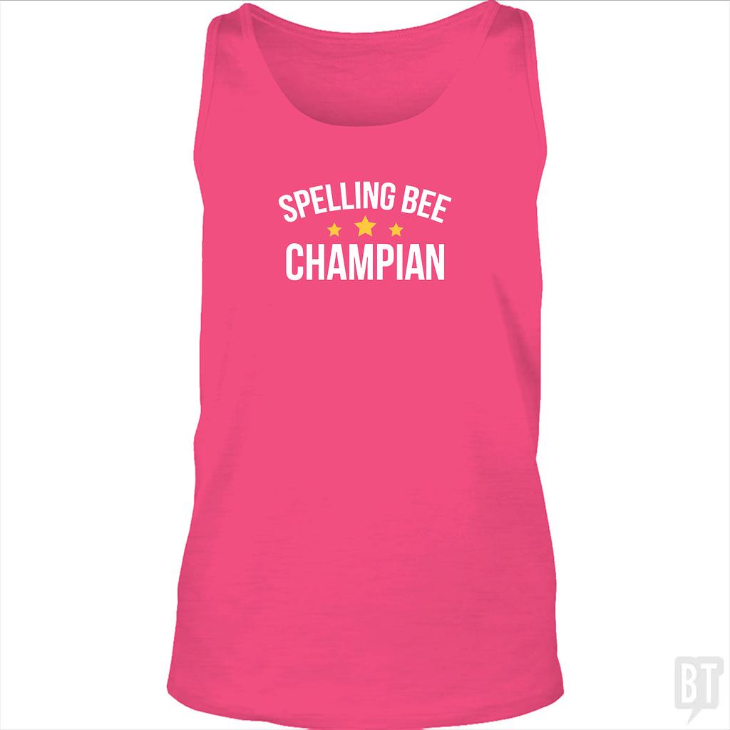 BustedTees: Spelling Bee Champion Tank Top
