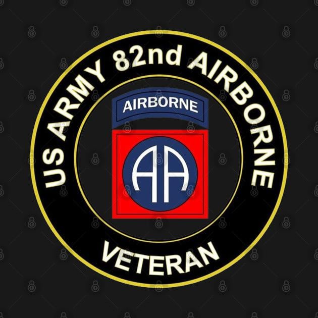 TeePublic: Proud U.S Army 82nd Airborne Division Veteran Parachutist Wings Circle