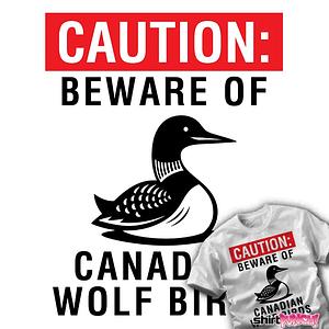Graphic for Beware Of Canadian Wolf Birds