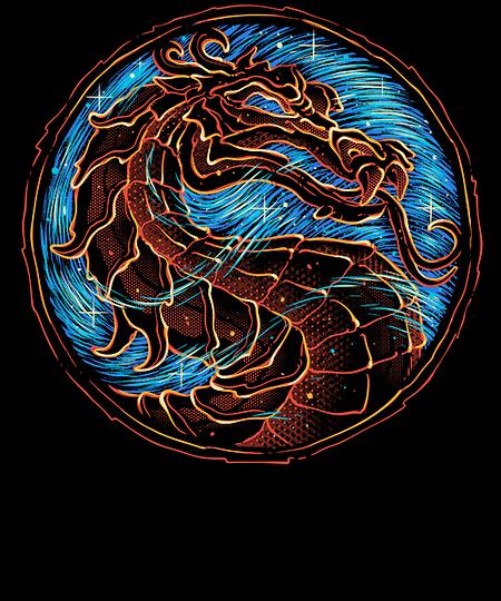 Qwertee: A Starry Dragon