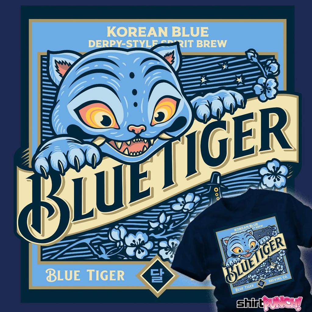 ShirtPunch: Blue Tiger Derpy Brew