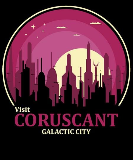 Qwertee: Visit Coruscant