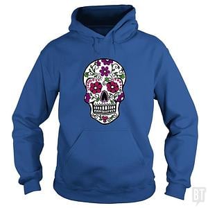 Graphic for Day of the Dead Skull Hoodie